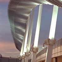 Decorative Grilles at night