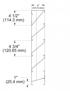413 4 Inch Fixed Formed Non-Drainable