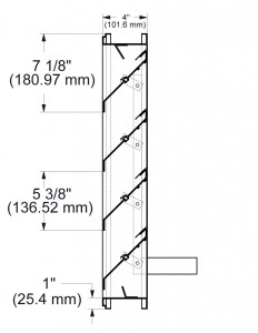 471 4 Inch Linked Jamb Adjustable Louvers