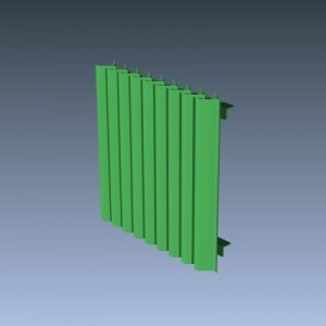 486 Extruded Aluminum Vertical Blades
